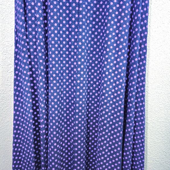 Soft Surroundings Women’s Maxi Dress Prairie Whimsy Polka Dot Tank Style Size XL - Picture 5 of 11
